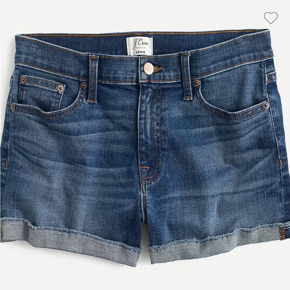 J. Crew Merrill Wash Rolled Cuff Jean Shorts